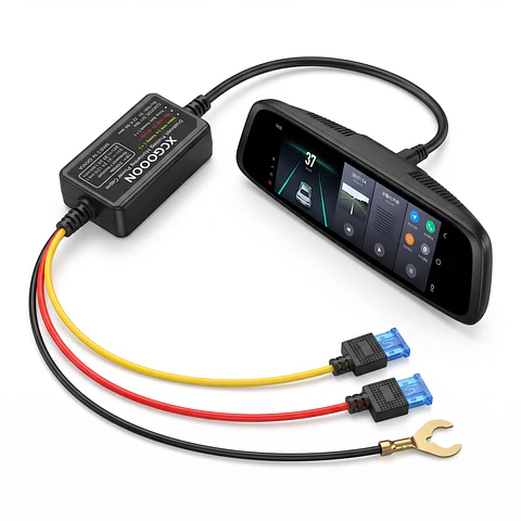 Kit Hardwire 12V/24V a 5V USB-C con Fusible – Alimentación Fija para GPS y Cámaras Vehiculares