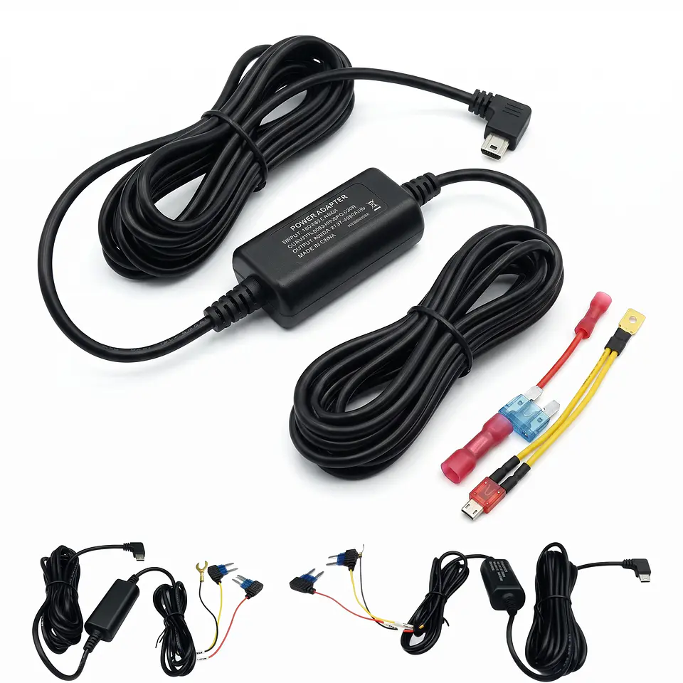 Kit Hardwire 12V/24V a 5V USB-C con Fusible – Alimentación Fija para GPS y Cámaras Vehiculares 4