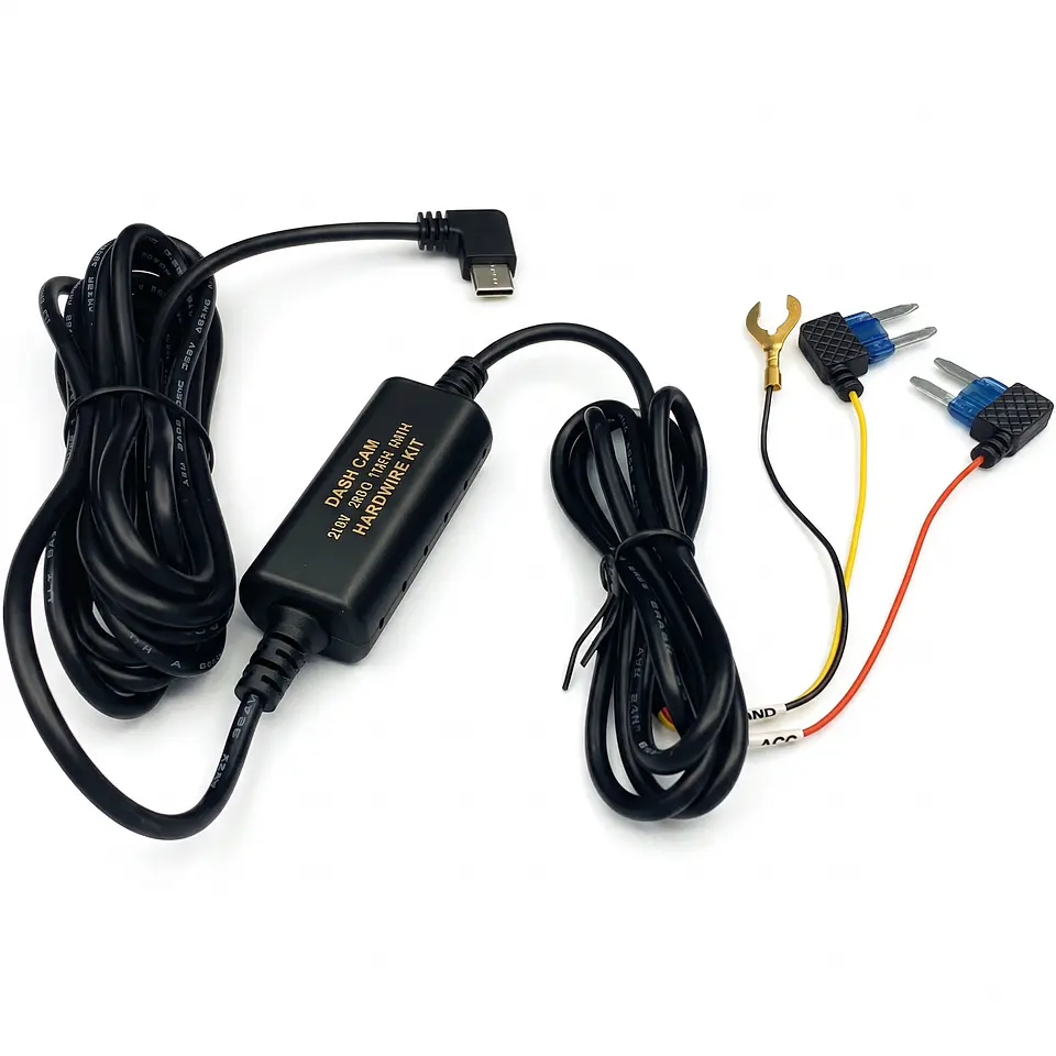 Kit Hardwire 12V/24V a 5V USB-C con Fusible – Alimentación Fija para GPS y Cámaras Vehiculares 7