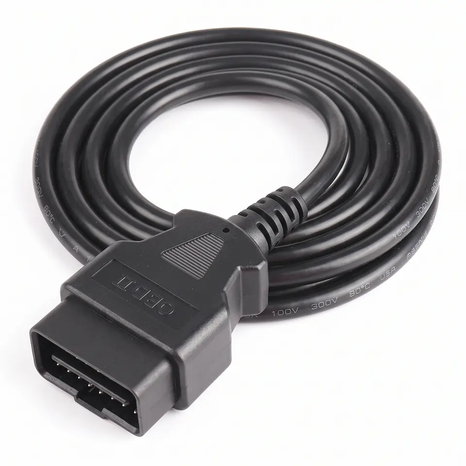 Cable de Extensión OBD2 Macho a Hembra 16 Pines 3m 4