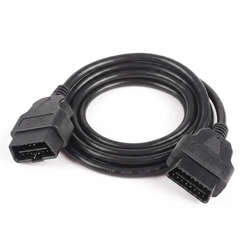 Cable de Extensión OBD2 Macho a Hembra 16 Pines 3m 6