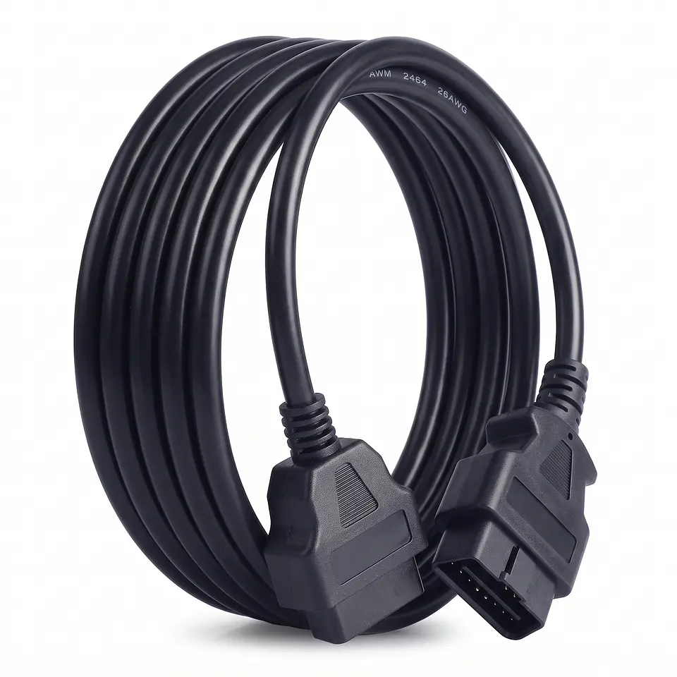 Cable de Extensión OBD2 Macho a Hembra 16 Pines 3m 8