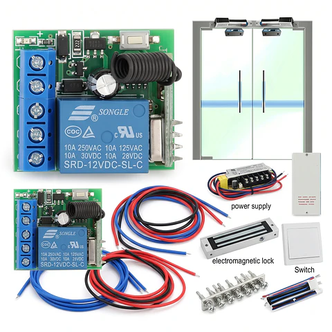 Receptor de relé 10A Control remoto 433MHz