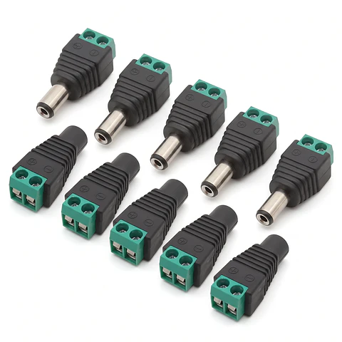 Adaptador Conector Jack DC 5.5x2.1mm 5.5x2.5mm