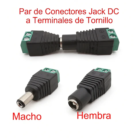Adaptador Conector Jack DC 5.5x2.1mm 5.5x2.5mm