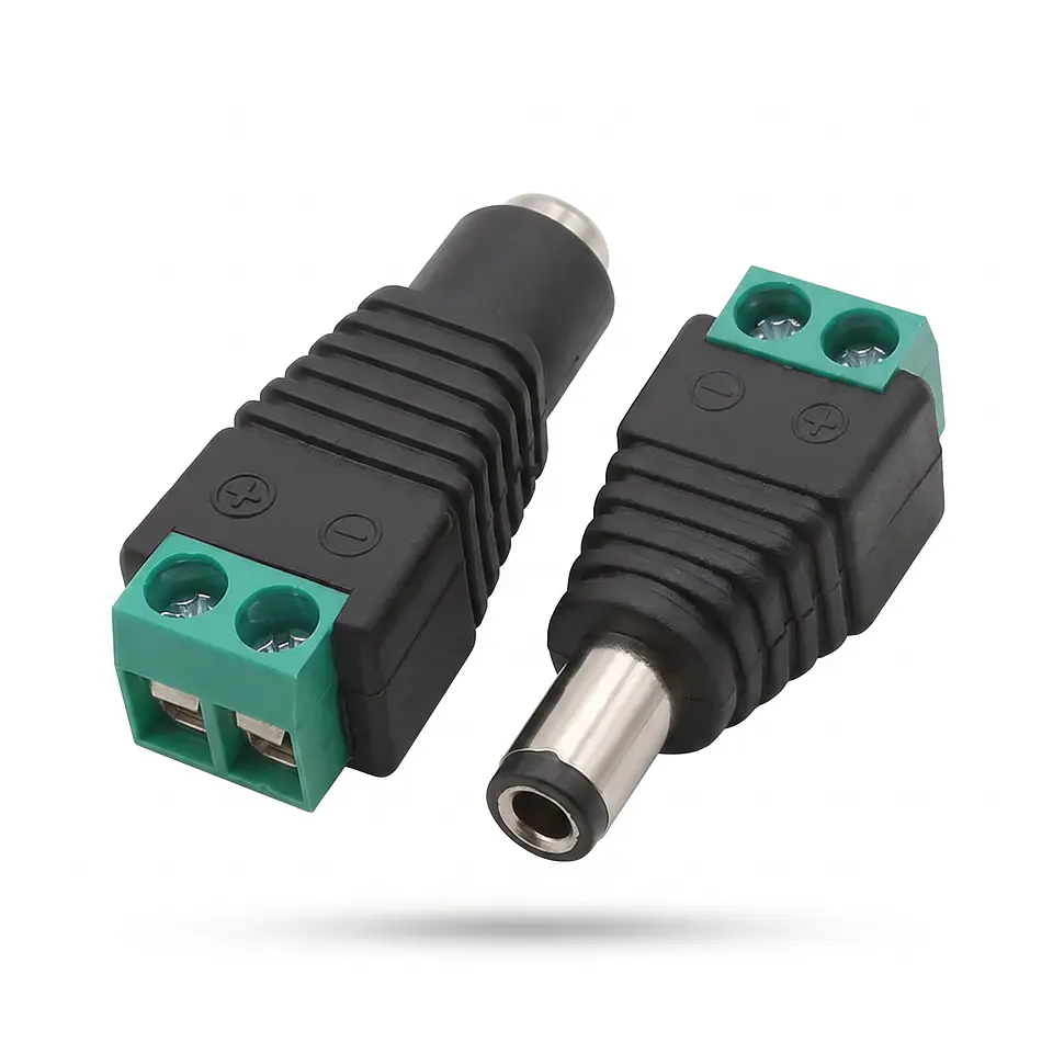 Adaptador Conector Jack DC 5.5x2.1mm 5.5x2.5mm 6