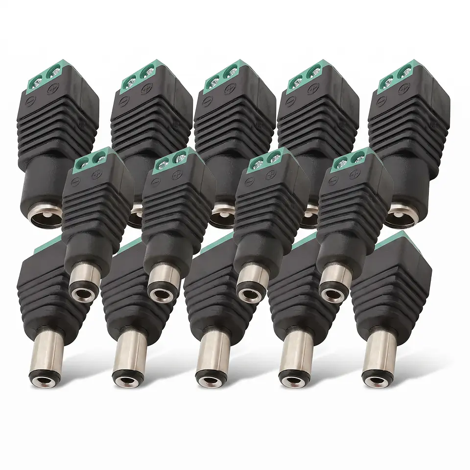 Adaptador Conector Jack DC 5.5x2.1mm 5.5x2.5mm 9