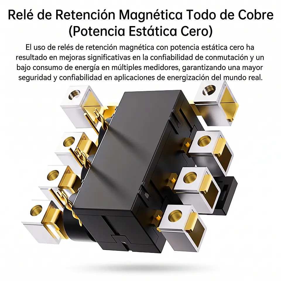 Medidor de Energía WiFi Trifásico 80A Tuya Smart con Protección de Sobrevoltaje 4