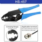 Alicate Crimpeador Hexagonal para Cable Coaxial y Conectores RF N, BNC, TNC, SMA y UHF - Miniatura 8