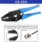 Alicate Crimpeador Hexagonal para Cable Coaxial y Conectores RF N, BNC, TNC, SMA y UHF - Miniatura 11