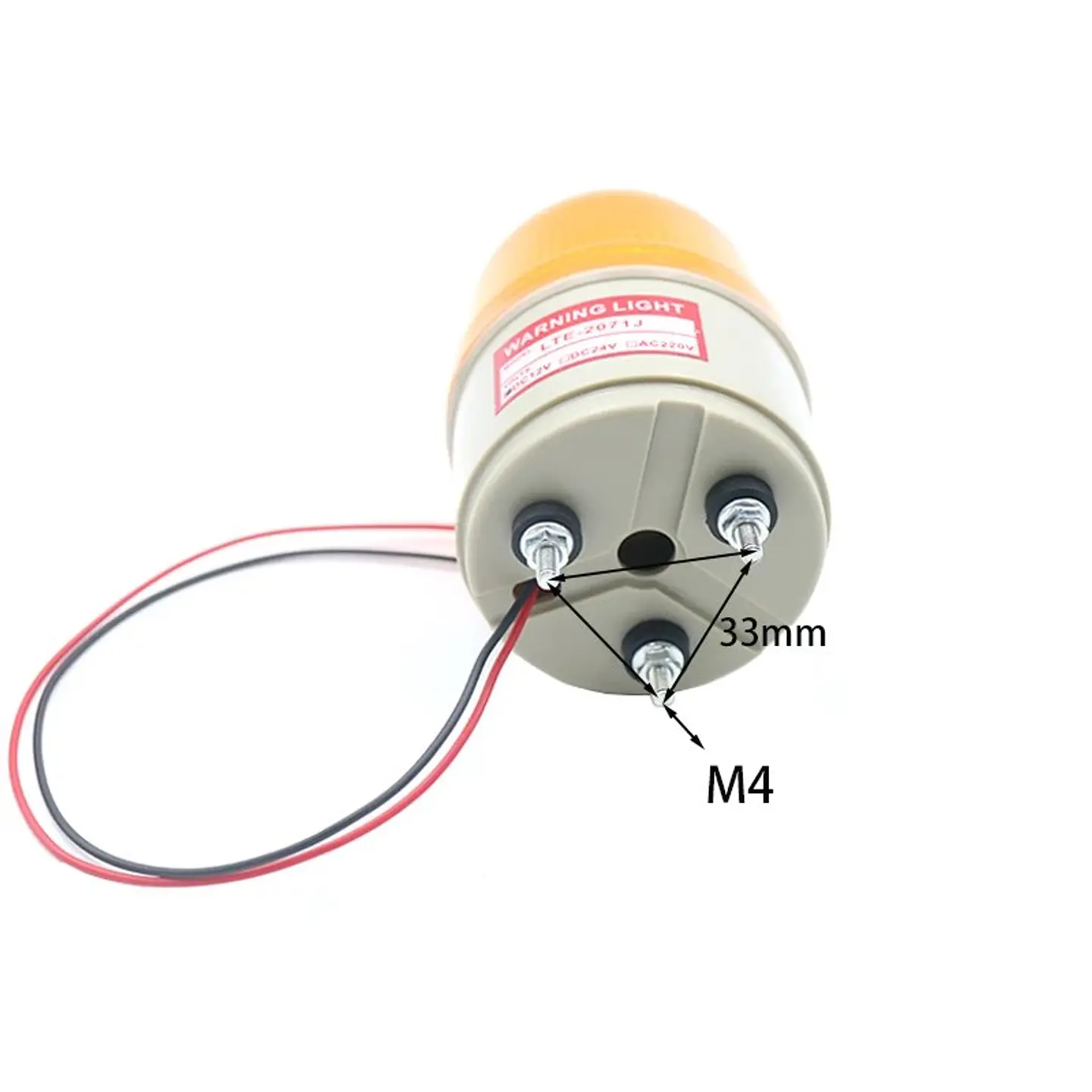 Baliza LED de Advertencia 12V con Buzzer para Salida de Vehículos 2