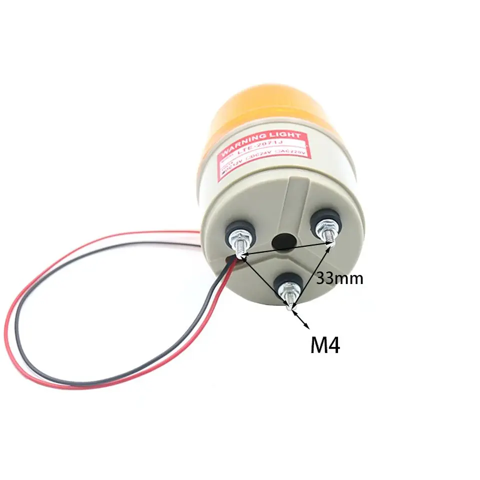 Baliza LED de Advertencia 12V con Buzzer para Salida de Vehículos 2
