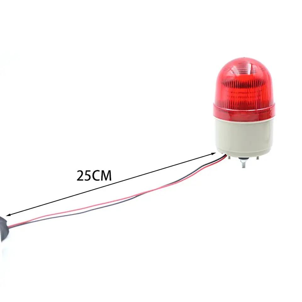 Baliza LED de Advertencia 12V con Buzzer para Salida de Vehículos 4