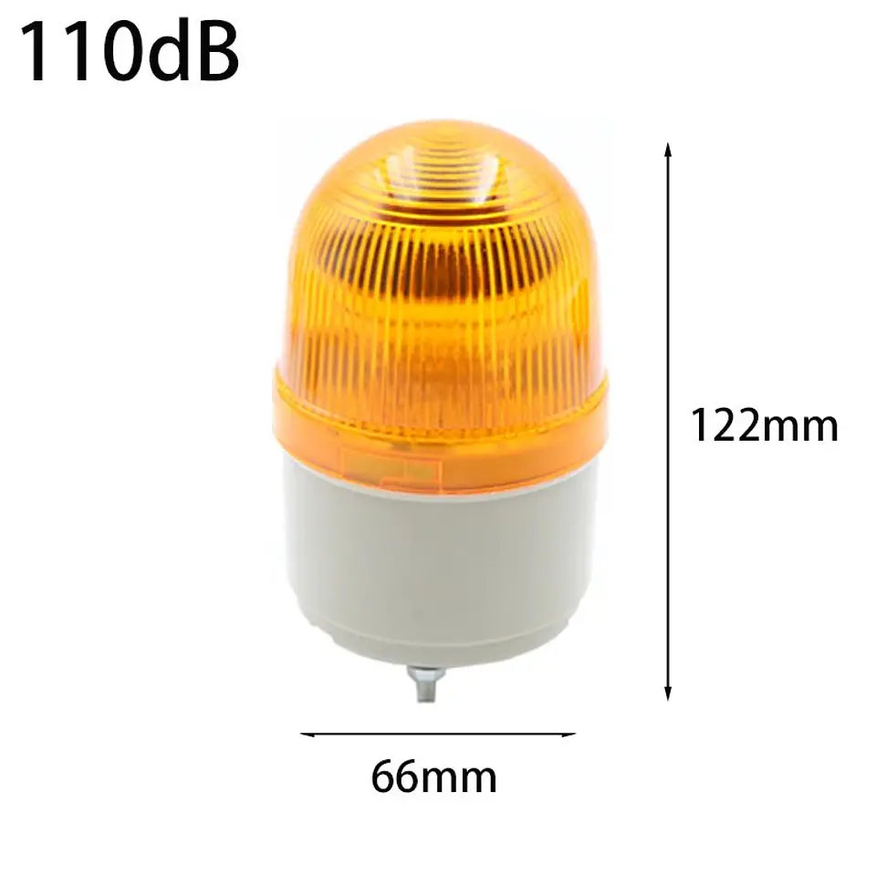 Baliza LED de Advertencia 12V con Buzzer para Salida de Vehículos 6