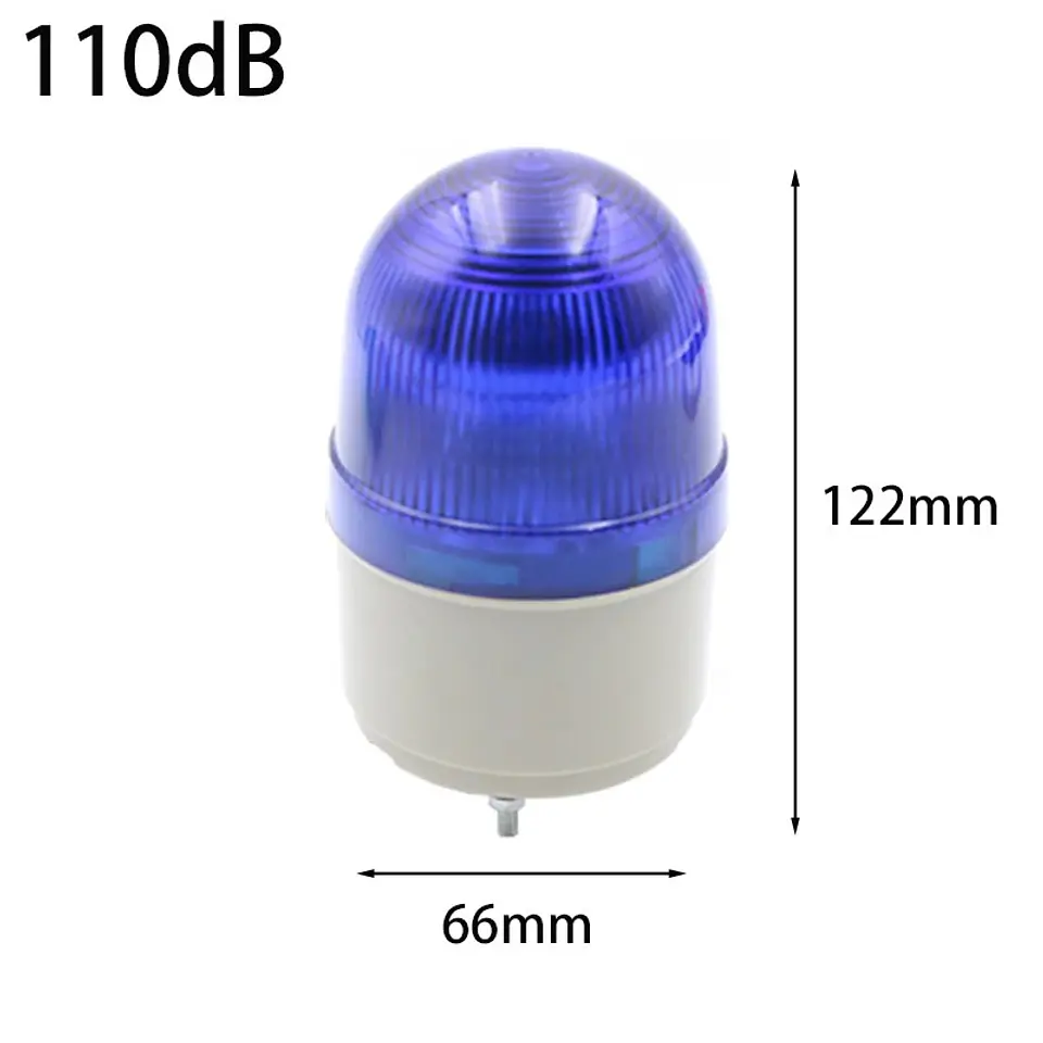 Baliza LED de Advertencia 12V con Buzzer para Salida de Vehículos 9