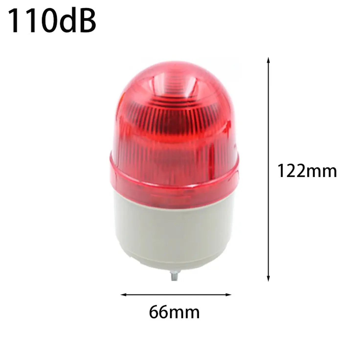 Baliza LED de Advertencia 12V con Buzzer para Salida de Vehículos 8