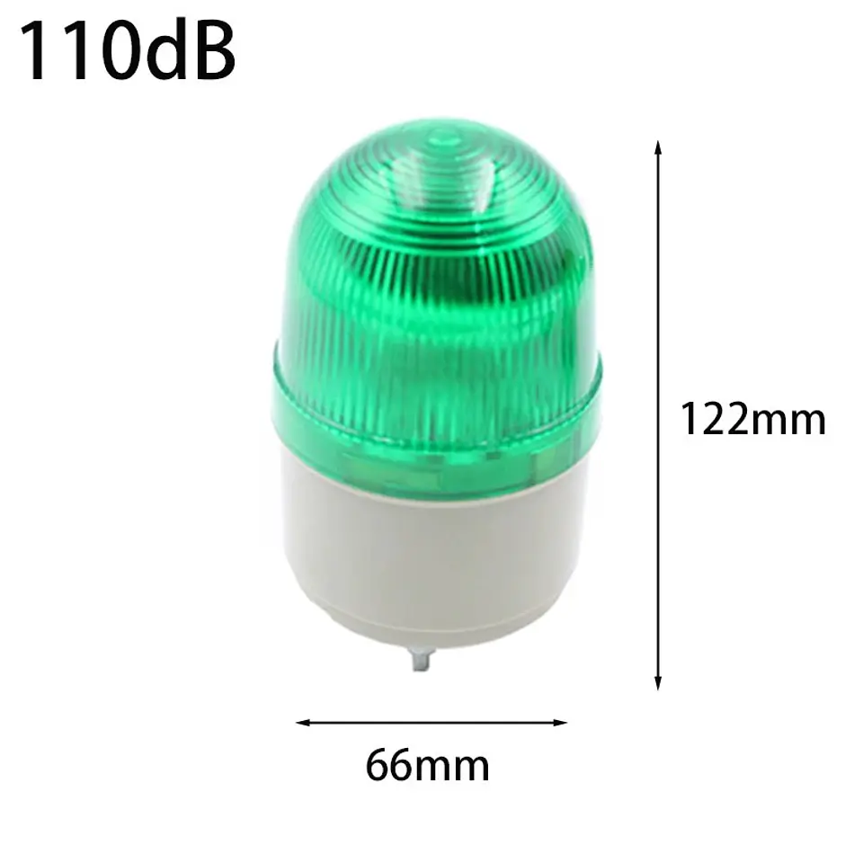 Baliza LED de Advertencia 12V con Buzzer para Salida de Vehículos 7