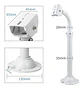 Soporte Telescópico de Pared 30 a 60 cm para Cámara Tipo Bala - Miniatura 2