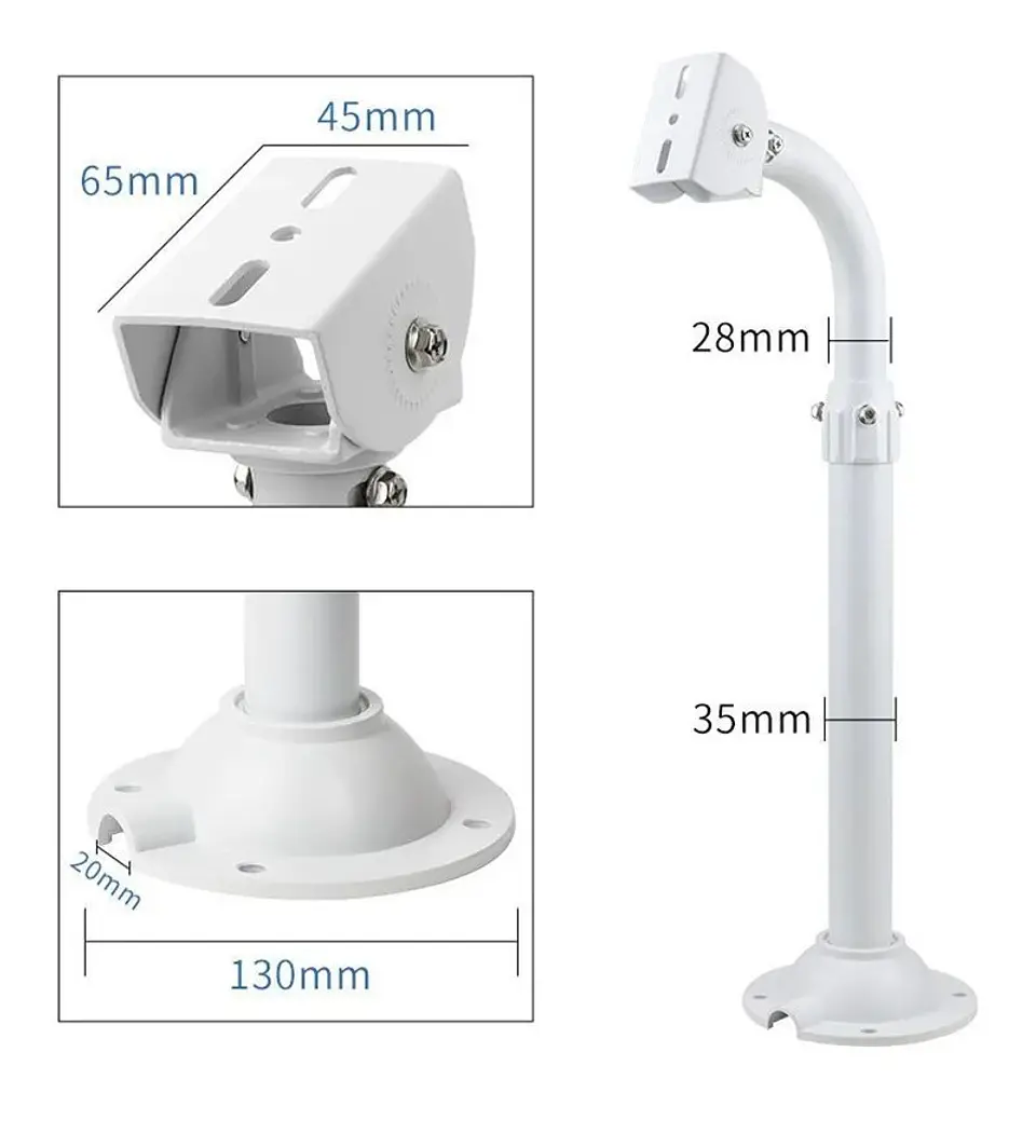 Soporte Telescópico de Pared 30 a 60 cm para Cámara Tipo Bala 2