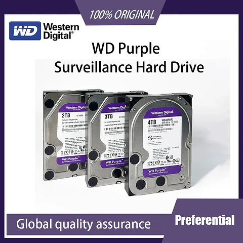 Disco Duro WD Purple para Videovigilancia 24/7 · 3,5 pulgadas SATA