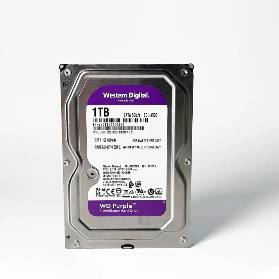 Disco Duro WD Purple para Videovigilancia 24/7 · 3,5 pulgadas SATA 2