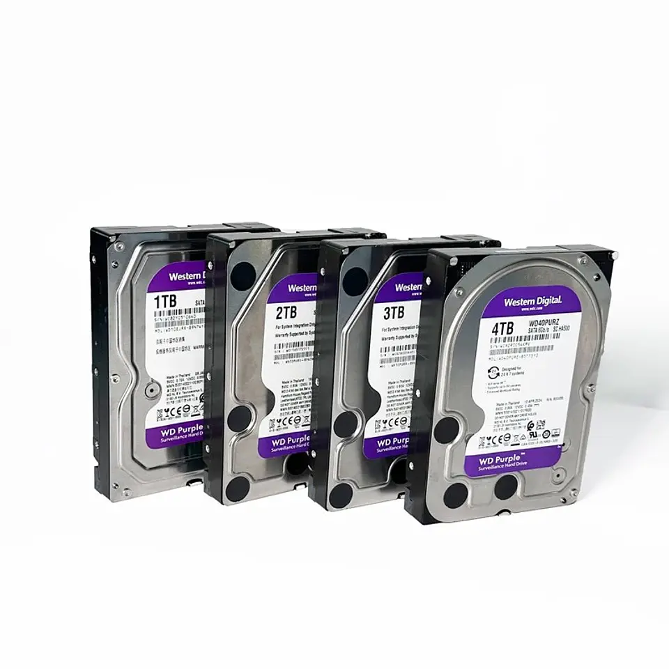 Disco Duro WD Purple para Videovigilancia 24/7 · 3,5 pulgadas SATA 3