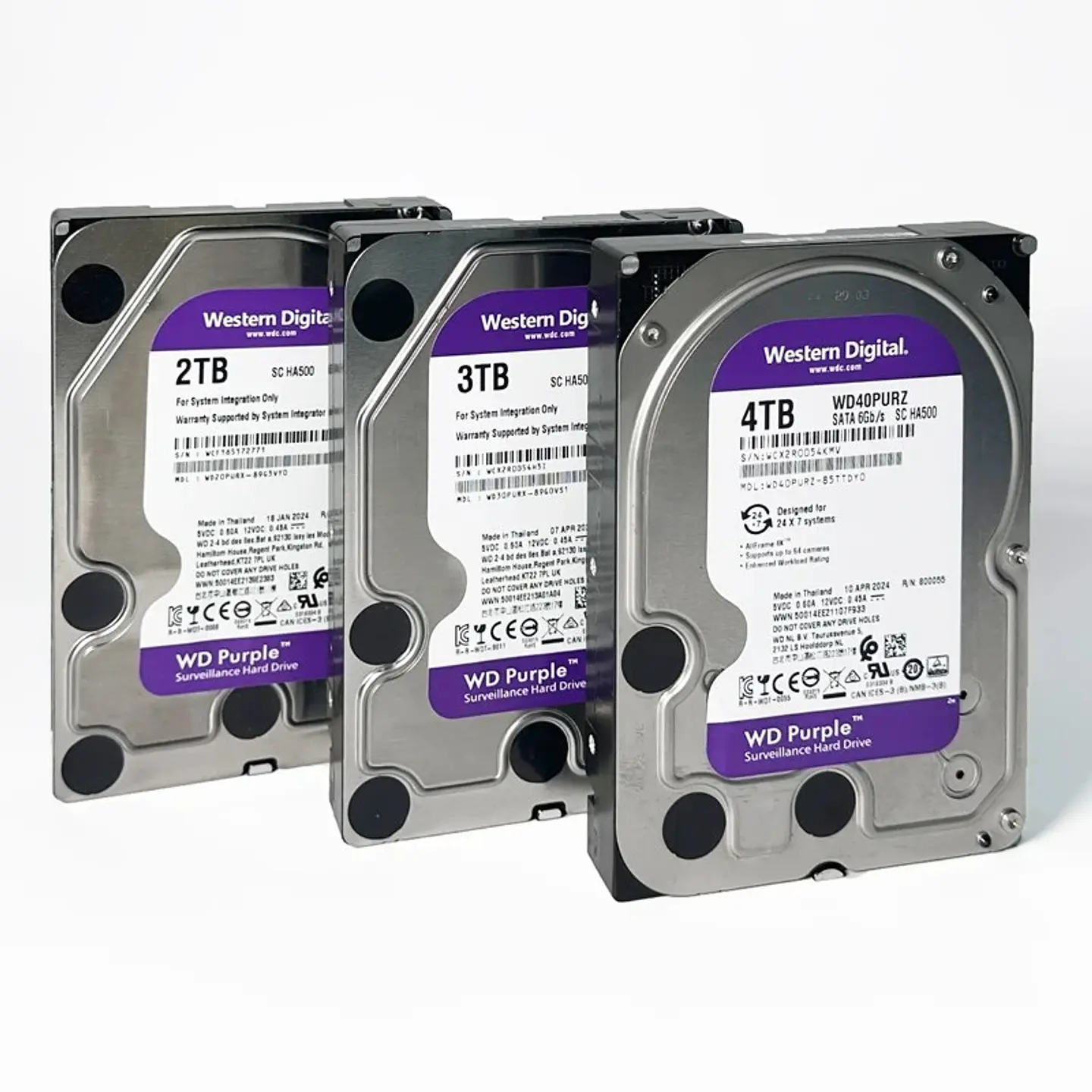 Disco Duro WD Purple para Videovigilancia 24/7 · 3,5 pulgadas SATA 4