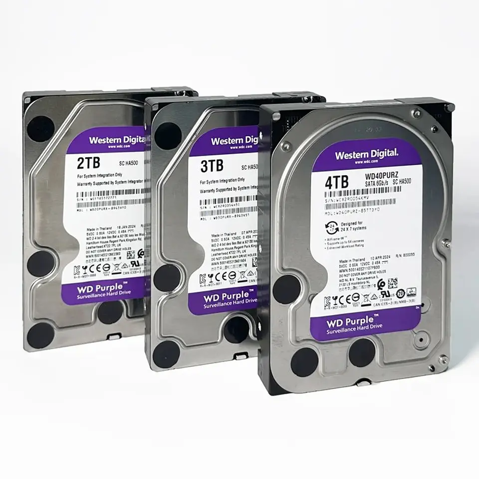 Disco Duro WD Purple para Videovigilancia 24/7 · 3,5 pulgadas SATA 4
