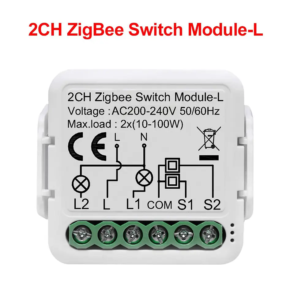 Módulo Relé Zigbee Oculto Sin Neutro 1/2/3/4 Canales Tuya GIRIER 8