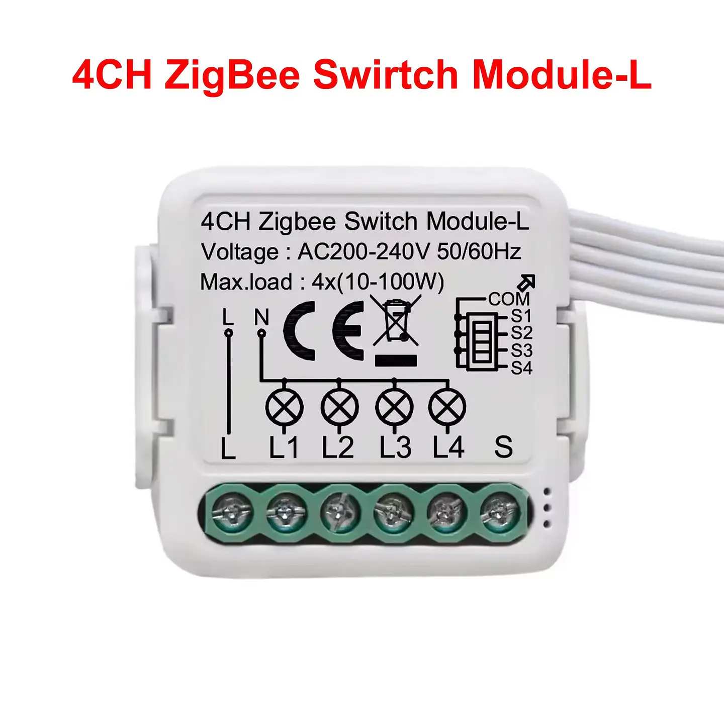 Módulo Relé Zigbee Oculto Sin Neutro 1/2/3/4 Canales Tuya GIRIER 10