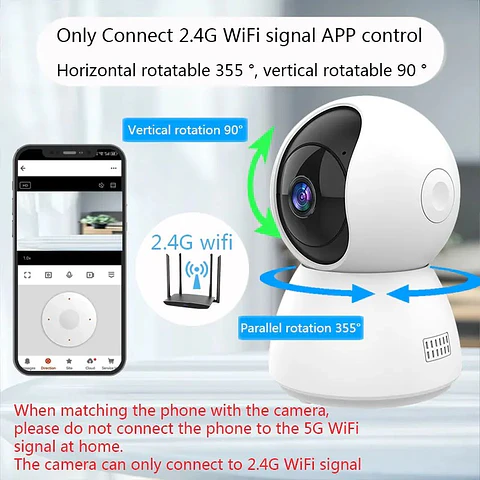 Cámara WiFi Tuya 2MP o 4MP para Interior con Seguimiento Automático