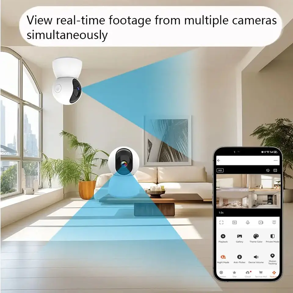 Cámara WiFi Tuya 2MP o 4MP para Interior con Seguimiento Automático 5