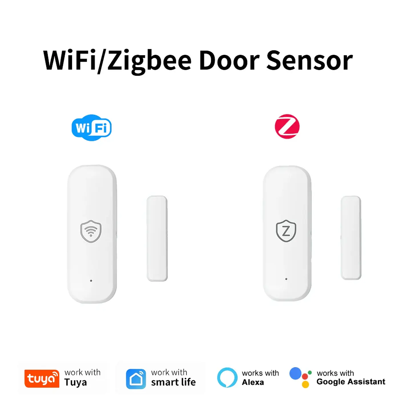 Sensor Magnético Puerta y Ventana Zigbee o WiFi Tuya Smart Life 1