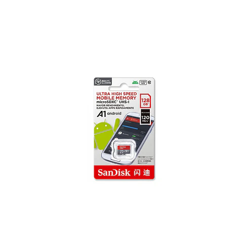 Tarjeta Micro SD 128GB UHS-I A1 para cámaras y dispositivos