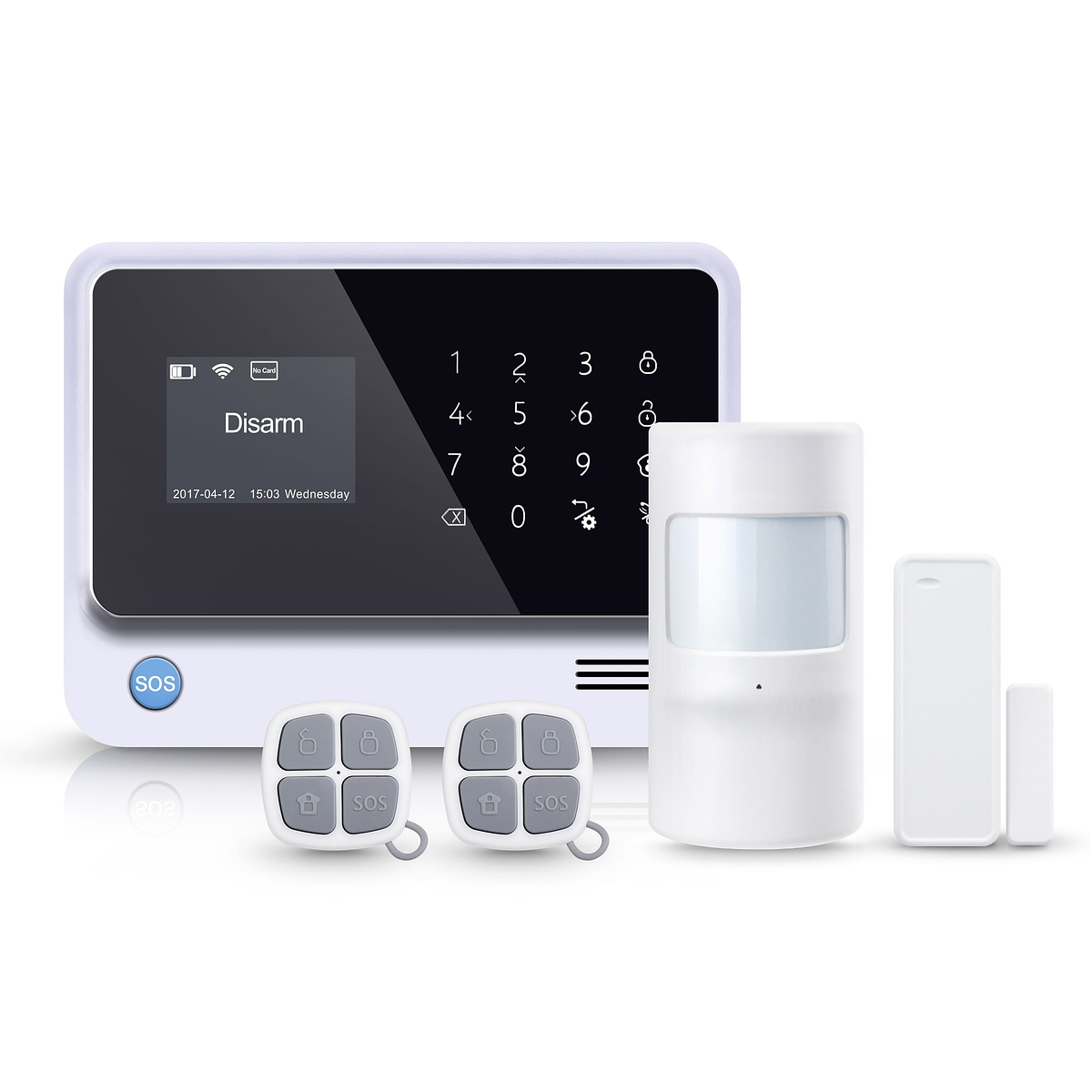 Sistema inteligente de alarma WiFi GSM GPRS seguridad alarmas de hogar,  Android + iOS seguridad hogar