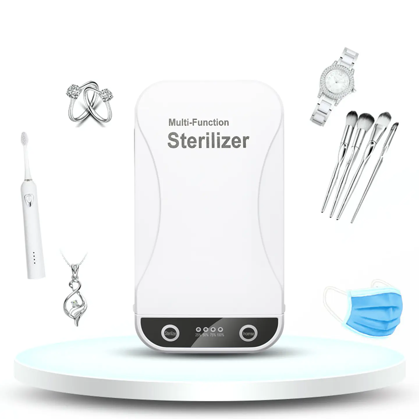 Caja Esterilizador Portátil Multi función UV para Mascarilla Celulares Llaves 3