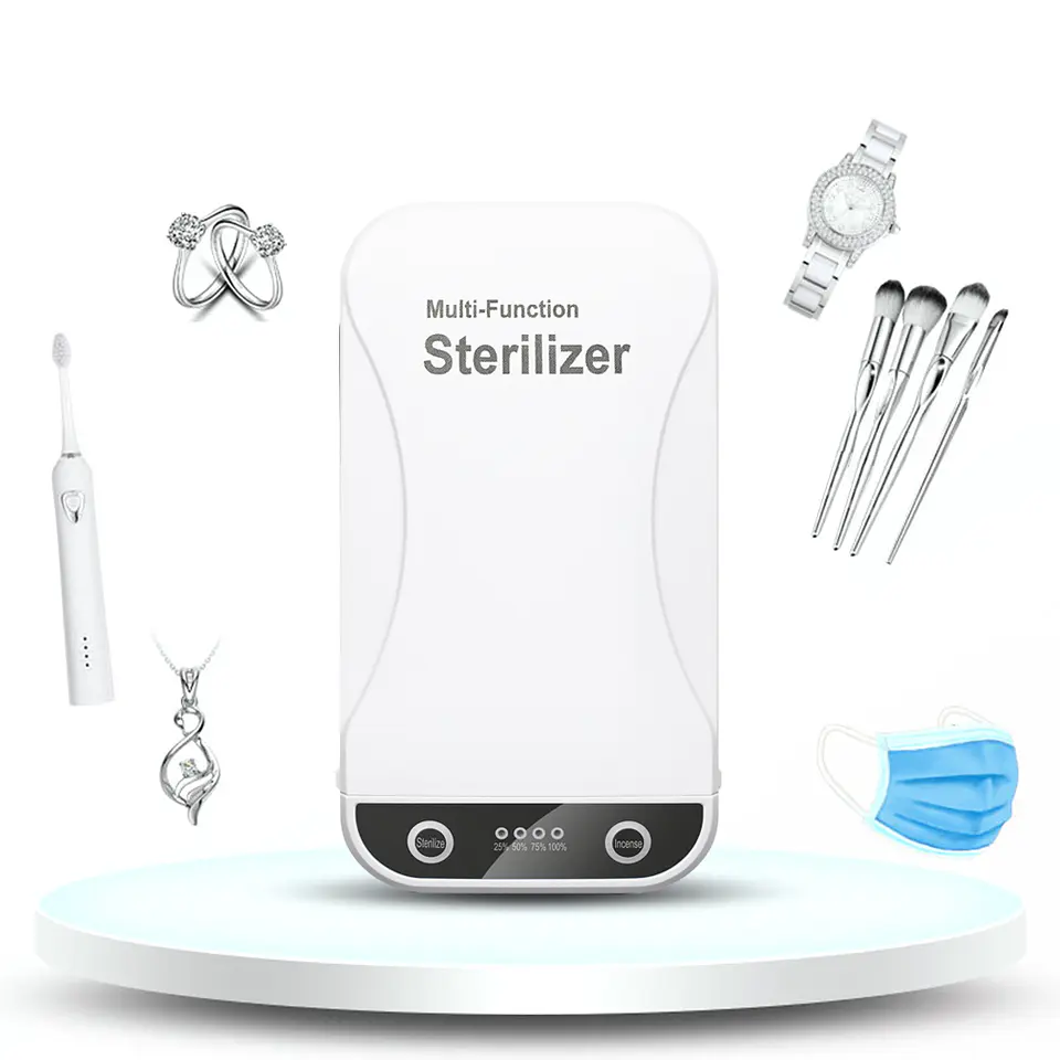 Caja Esterilizador Portátil Multi función UV para Mascarilla Celulares Llaves 3