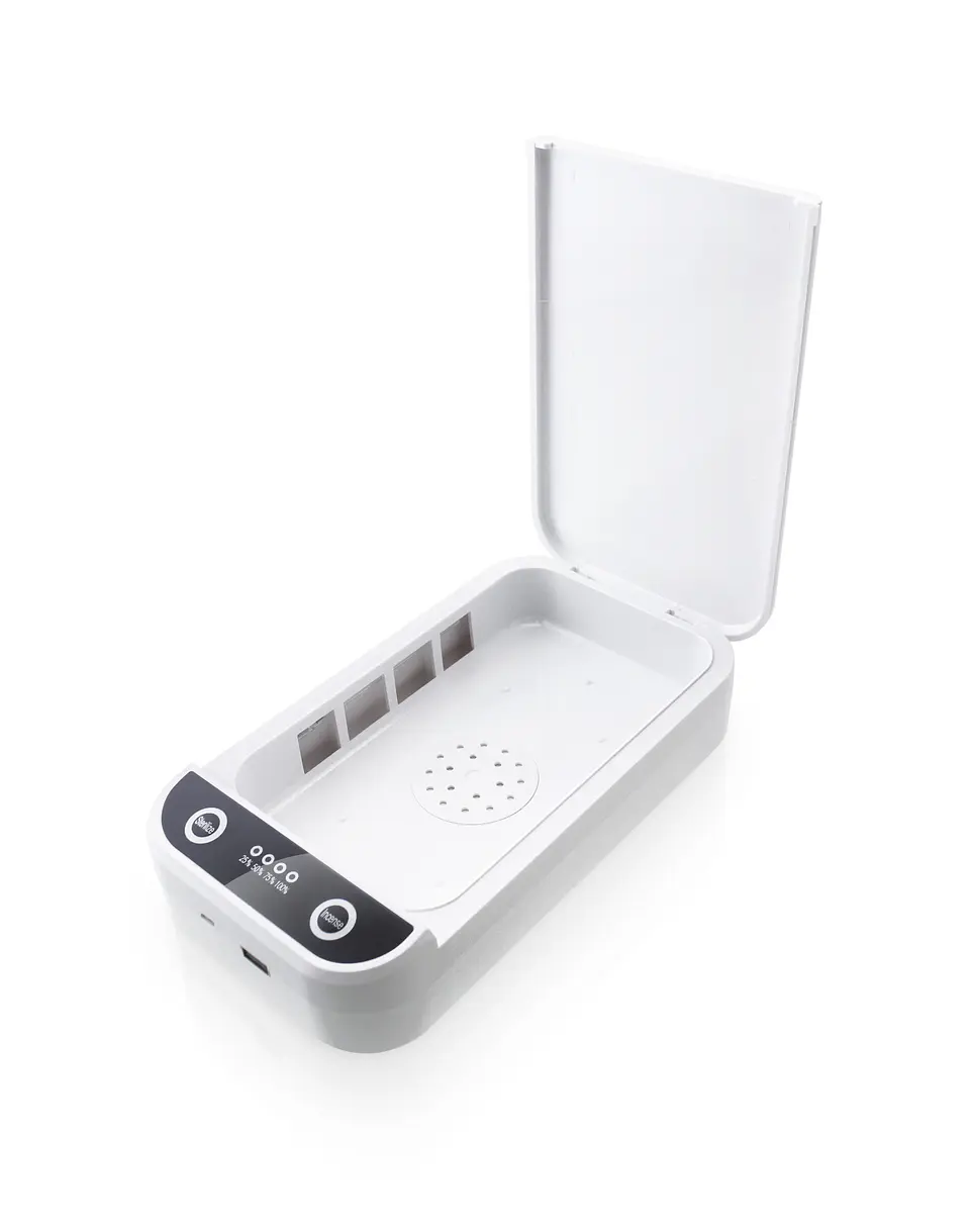 Caja Esterilizador Portátil Multi función UV para Mascarilla Celulares Llaves 10
