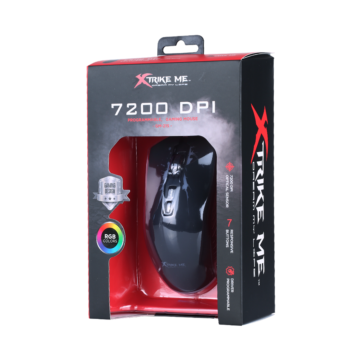 MOUSE XTRIKE ME 7200 DPI GM-215