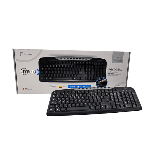 TECLADO MLAB MULTIMEDIA 8Z USB	