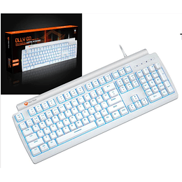 TECLADO MEETION MECANICO MK600WH BLANCO	