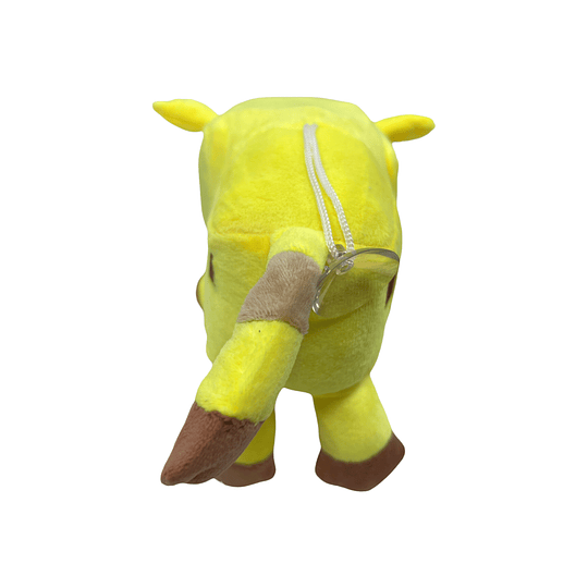 PELUCHE MINECRAFT CHICO CERDO AMARILLO LARGO 28CM