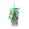 MUG ANIMAL CROSSING PLASTIC CUP AND STRAW	