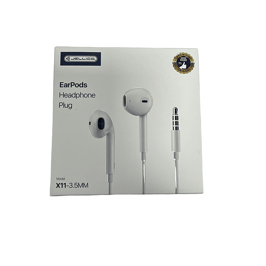 AUDIFONO JELLICO EARPODS X11 PLUG CERTIFICADO	