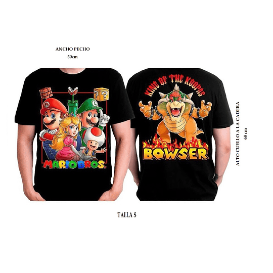 POLERA MARIO BROS MOD1 T/S	