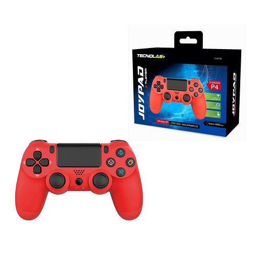 JOYSTICK GAMEPAD PS4/PC TECNOLAB BT ROJO	