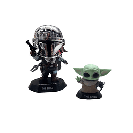 FIGURA MANDO CON GROGU THE MANDALORIAN	