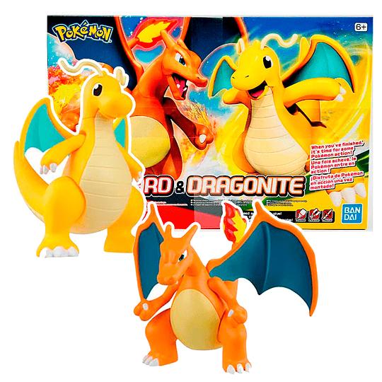 MODEL KIT POKEMON CHARIZARD Y DRAGONITE BANDAI HOBBY	