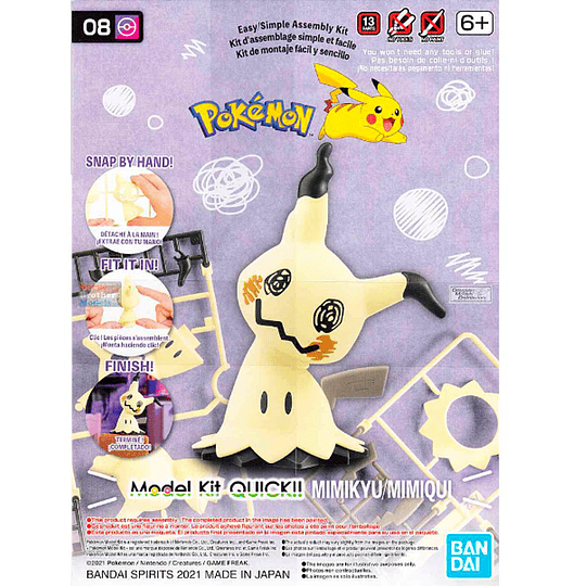 MODEL KIT POKEMON MIMIKYU 08 BANDAI HOBBY	