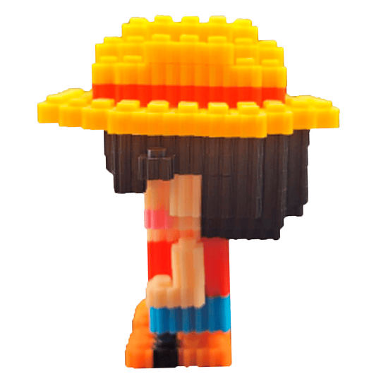 ARMABLE 3D MICRO BLOCKS LUFFY 10CM 489 PIEZAS	